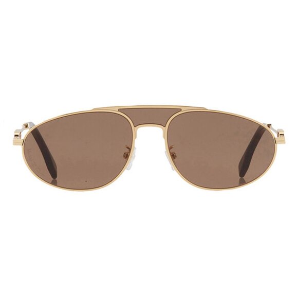 NEW FENDI SUNGLASSES, GOLD BROWN UNISEX EYEWEAR FENDI - Picture 3 of 4
